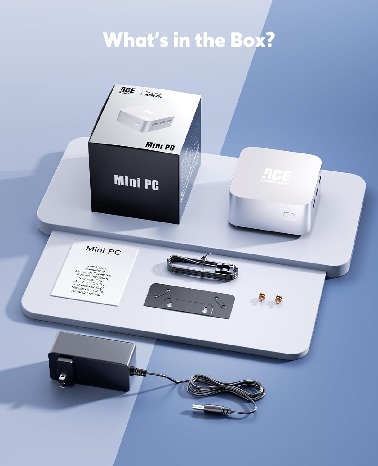 ACEMAGICIAN Vista Mini V1 Mini PC, Ιntel Alder Lake N95 Windows 11 Pro Mini PC