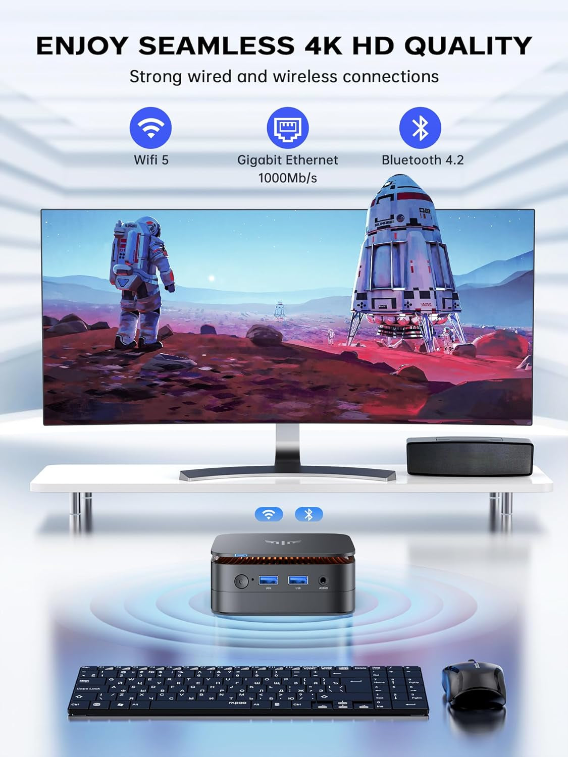 ACEMAGICIAN Mini PC Ιntel Alder Lake Ν95 3.4Ghz 16GB DDR4 RAM 512GB