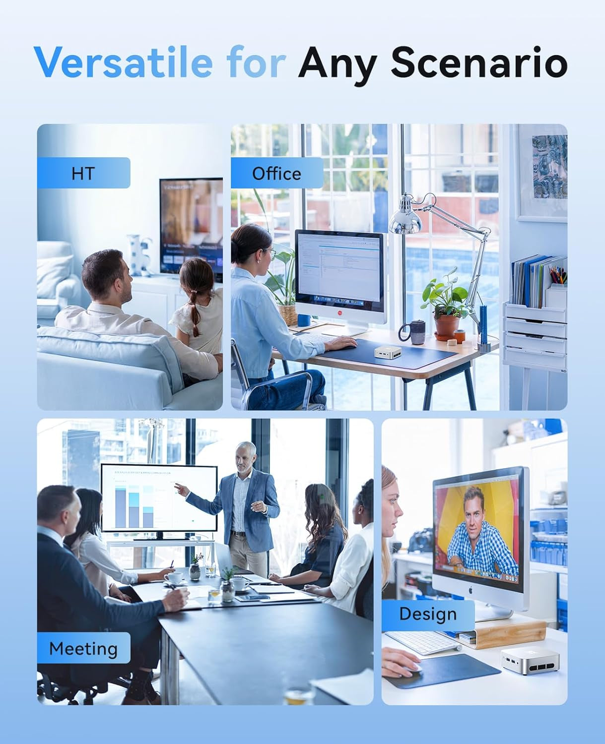 ACEMAGICIAN Vista Mini V1 Mini PC, Ιntel Alder Lake N95 Windows 11 Pro Mini PC